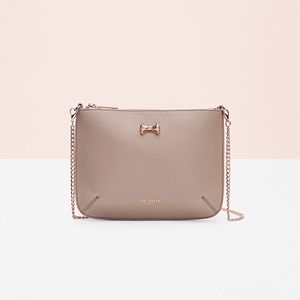 TED BAKER micro bow leather cross-body BAG